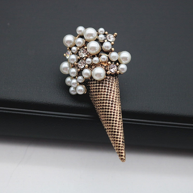 sorvete broche de lapela